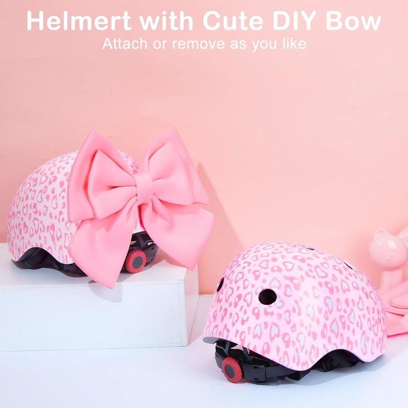 FIODAY Helmet for Kids 8-14, Kids Bike Helmet with DIY Bow, Adjustable Youth Bike Helmets Girls Helmets for Skating Bicycle Scooter Skateboard - Image 4